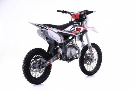 Мотоцикл Кроссовый Apollo Tracker 125LE, 17/14 (Красный/Белый) MSD