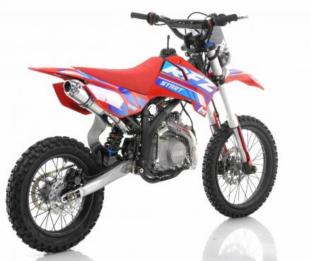 Питбайк, Мотоцикл Кроссовый Apollo RFZ START 125LE, 17/14 (Красный) MSD