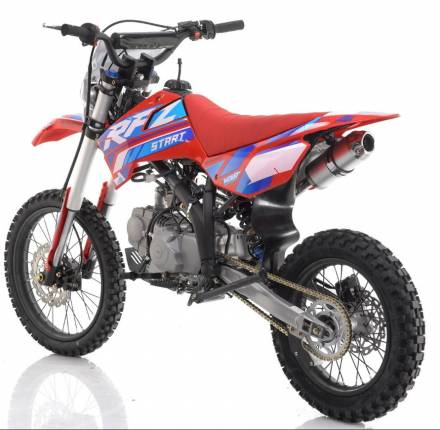 Питбайк, Мотоцикл Кроссовый Apollo RFZ START 125LE, 17/14 (Красный) MSD