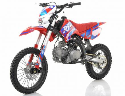 Питбайк, Мотоцикл Кроссовый Apollo RFZ START 125LE, 17/14 (Красный) MSD