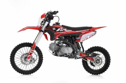Мотоцикл Кроссовый Apollo Tracker 125LE, 17/14 (Красный/Черный) MSD