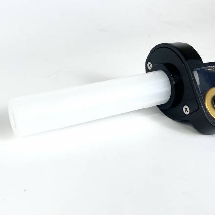 Ручка газа пластиковая короткоходная золотистая