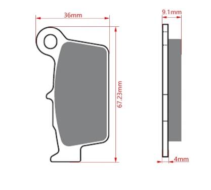 Тормозные колодки OTOM R02-005