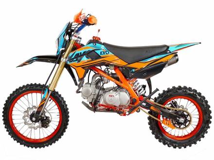 Питбайк KAYO EVOLUTION YX140EM 17/14 KRZ (механ, сцепл., эл. стартер 2022г.) MSD (EV14)