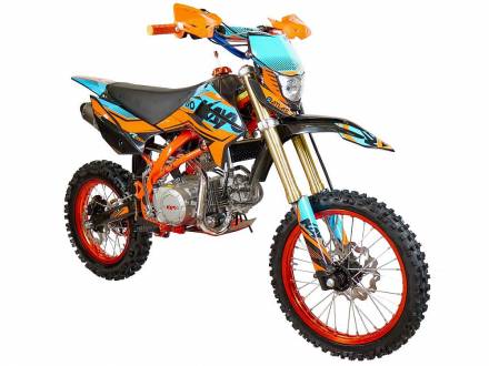 Питбайк KAYO EVOLUTION YX140EM 17/14 KRZ (механ, сцепл., эл. стартер 2022г.) MSD (EV14)
