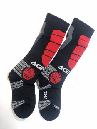 Гольфы кроссовые детские Acerbis MX IMPACT KID Black/Red.S/M (р.32-34)